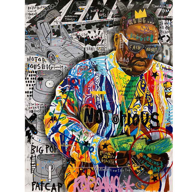 Notorious B.I.G Graffiti Pop Art