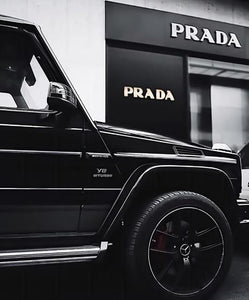 Luxury Black and White Prada Mercedes