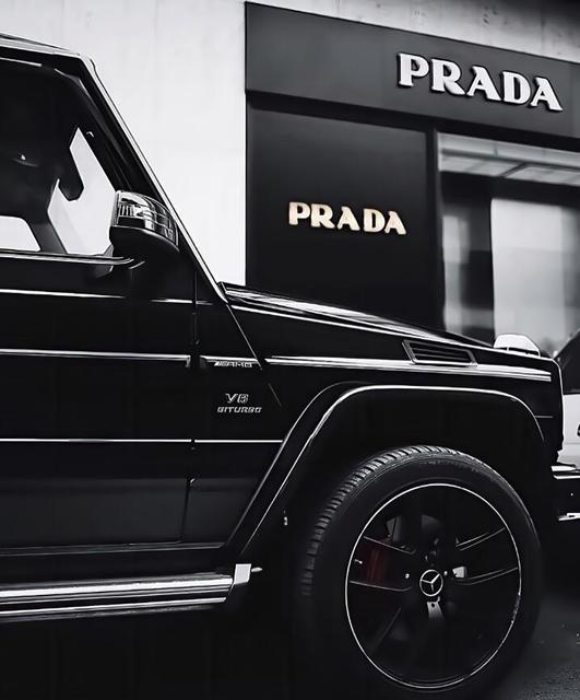Luxury Black and White Prada Mercedes