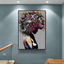 Charger l&#39;image dans la galerie, Abstract Colorful African Woman - Grey Edition
