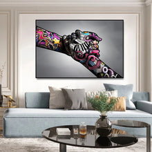 Load image into Gallery viewer, Forever Together Hands Graffiti Art
