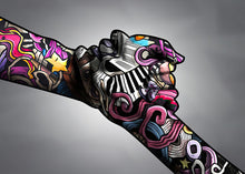Load image into Gallery viewer, Forever Together Hands Graffiti Art
