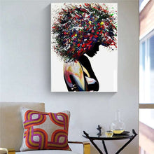Charger l&#39;image dans la galerie, Abstract Colorful African Woman - White Edition

