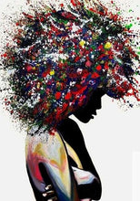 Charger l&#39;image dans la galerie, Abstract Colorful African Woman - White Edition
