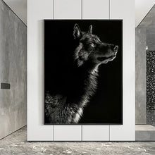 Load image into Gallery viewer, Black and White Wolf
