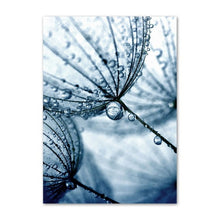 Load image into Gallery viewer, Blue Flowers Abstract Decor

