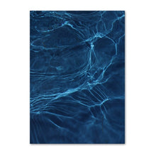 Load image into Gallery viewer, Blue Flowers Abstract Decor
