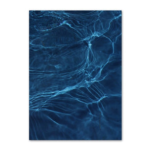 Blue Flowers Abstract Decor