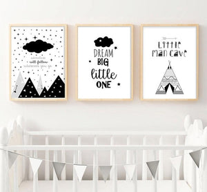 Black and White Adventurous Little One Set