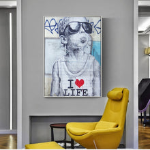 Charger l&#39;image dans la galerie, I Love Life Boy Banksy Art
