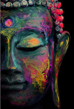 Load image into Gallery viewer, Blessing Buddha Abstract Painting - Blue Edition

