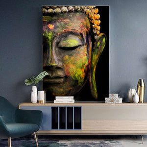 Blessing Buddha Statue - Green Edition