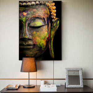 Blessing Buddha Statue - Green Edition